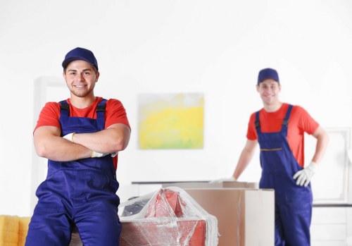 Move Van professional removalists handling household items