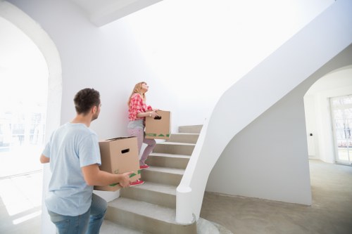 Protecting belongings during a move with padding and blankets