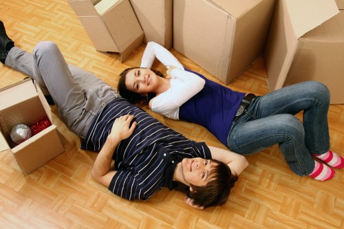 Packed moving truck ready for transport