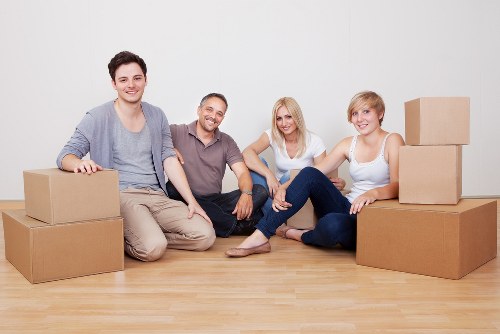 Securely loaded move van ready to transport furniture